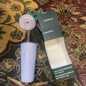 Starbucks studded keychain